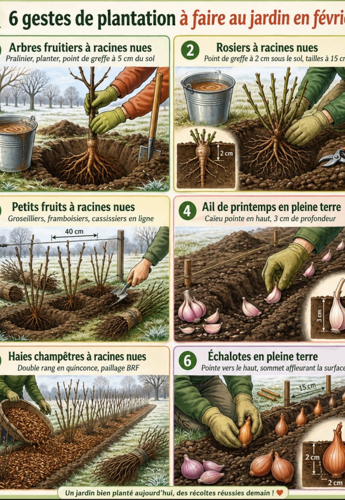 6 Gestes de plantation — conseils jardinage