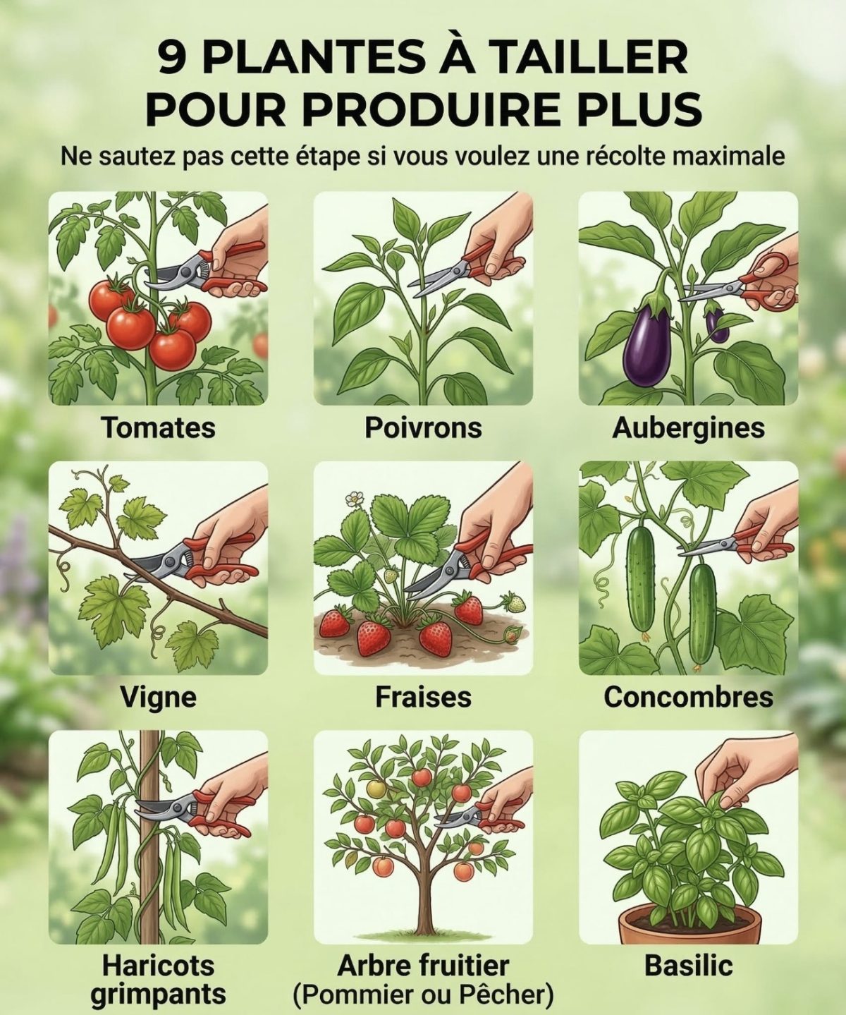 9 Plantes à tailler pour produire plus. — conseils jardinage
