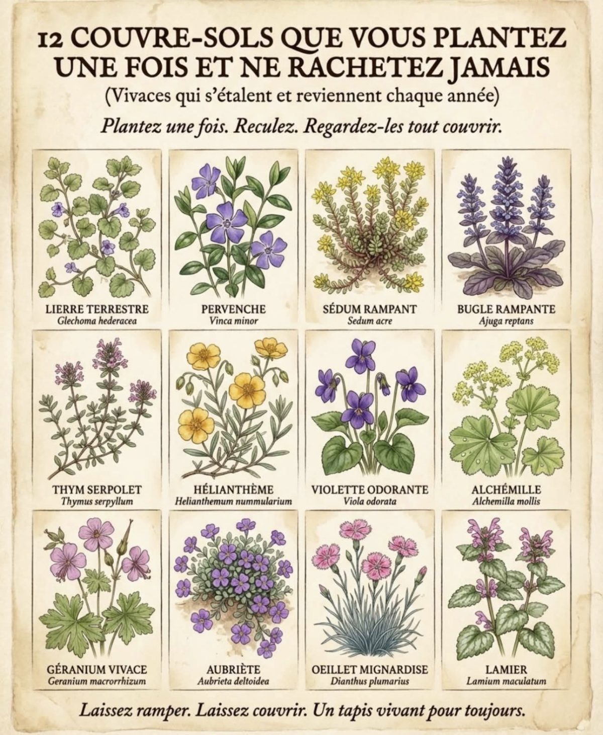 Couvre sol a planté. — conseils jardinage