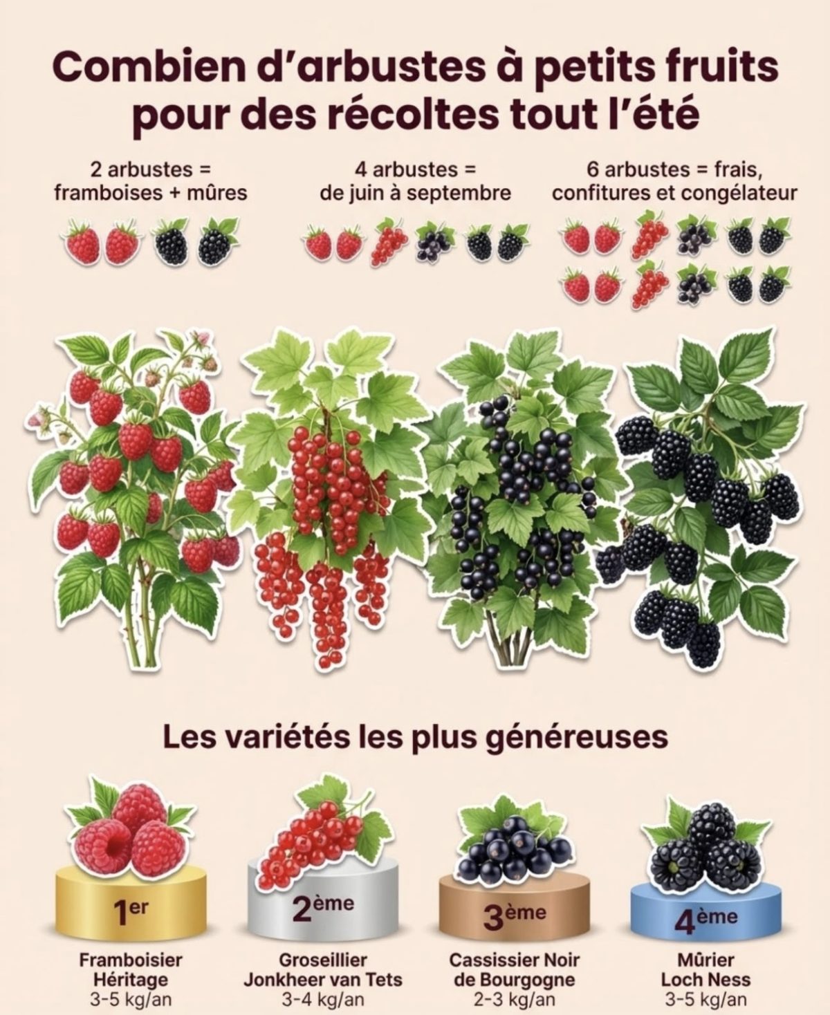 Les arbustes à petits fruits pour récolter tout l'été. — conseils jardinage