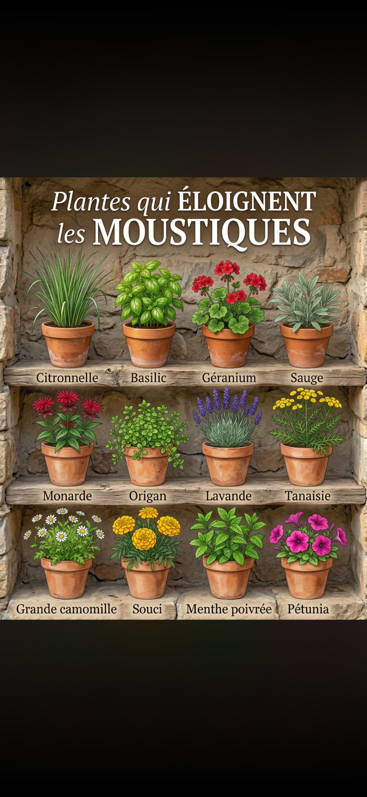 Plante qui éloigne les moustiques. — conseils jardinage